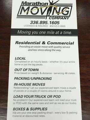 Marathon Moving Company INC photo 5